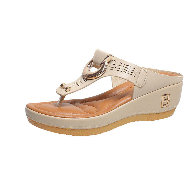 Rome Summer Women Tongs Wedges 🎁 Pantoufle épaisse (ACHETER DEUX LIVRAISON GRATUITE)