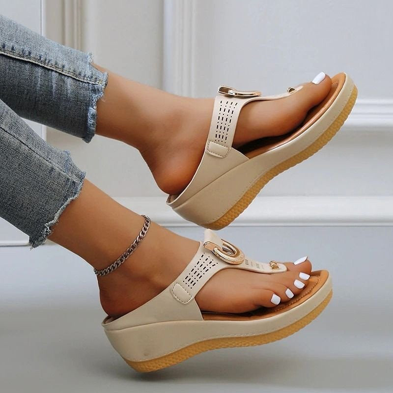 Rome Summer Women Tongs Wedges 🎁 Pantoufle épaisse (ACHETER DEUX LIVRAISON GRATUITE)