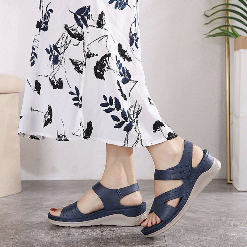 Women Soft Wedges Sandals with Strap