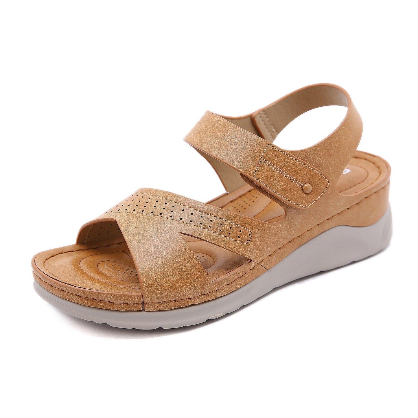 Women Soft Wedges Sandals with Strap