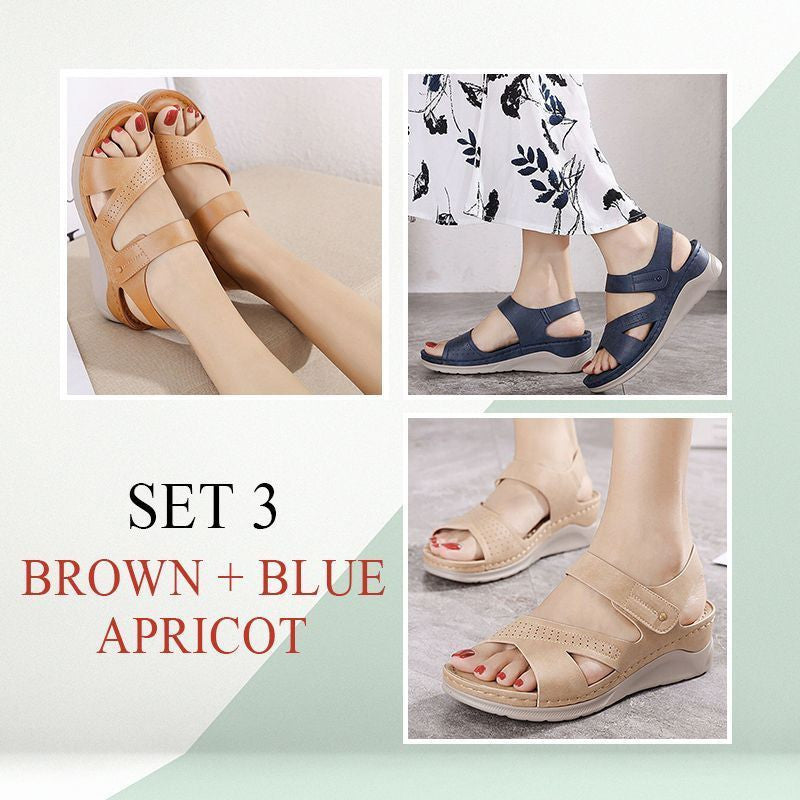 Women Soft Wedges Sandals with Strap