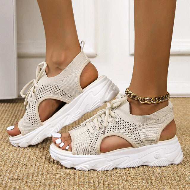 [New Arrivals] PREMIUM Stylish Platform Hollow-out Orthopedic Sandals