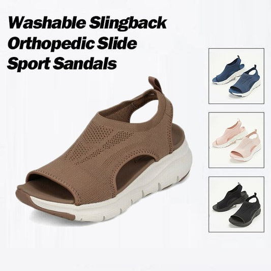 [2024 Hot Sale]  Washable Slingback Orthopedic Slide Sport Sandals